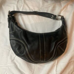 Coach Vintage Black Leather Baguette Hobo Sling Bag, K0669-10574 MOVING SALE
